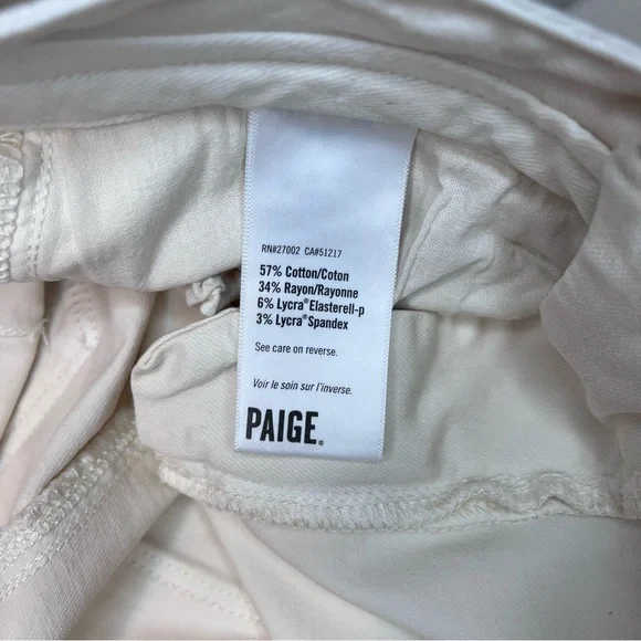 PAIGE Carly Drawstring Waistband Tie Wide Leg Stretch Pants Women's Size 27 - Picture 10 of 10